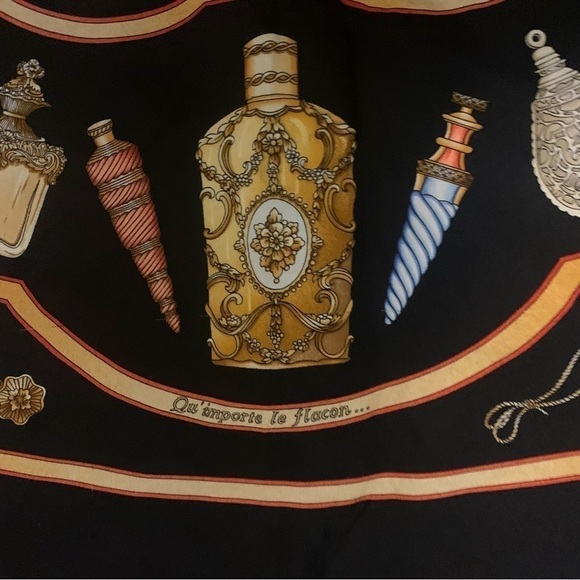 Hermes Silk Qu Importe Le Flacon Scarf - Picture 7 of 14